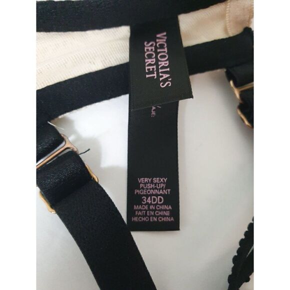 Victoria's Secret 34DD Very Sexy Push Up Plunge Lace Full Coverage Bra 34DD - Picture 8 of 9
